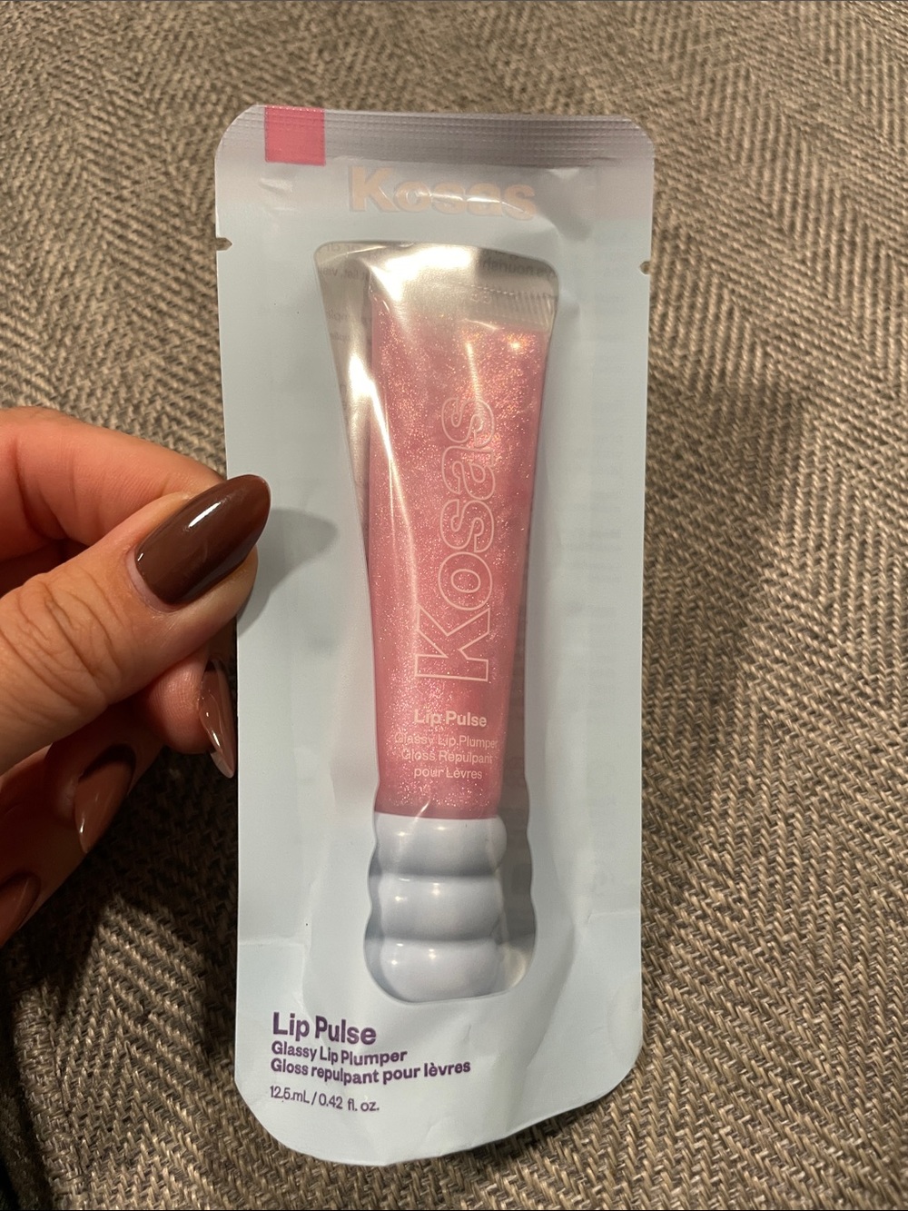 Kosas Lip Pulse Glassy Lip Plumper - Shimmery Light Pink